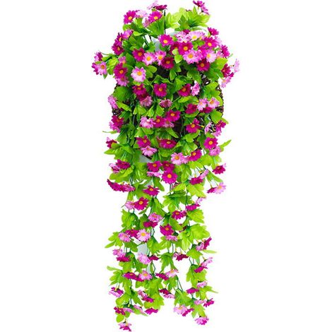 Guirlande Fleur Artificielle - Chrysanthème Froissé - Décoration Murale pour Intérieur Extérieur - 1 Pièce (1/5)
