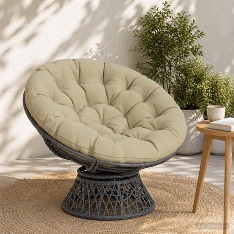vidaXL Coussin de chaise Papasan VIANEN 100 % polyester Vert clair (1/5)