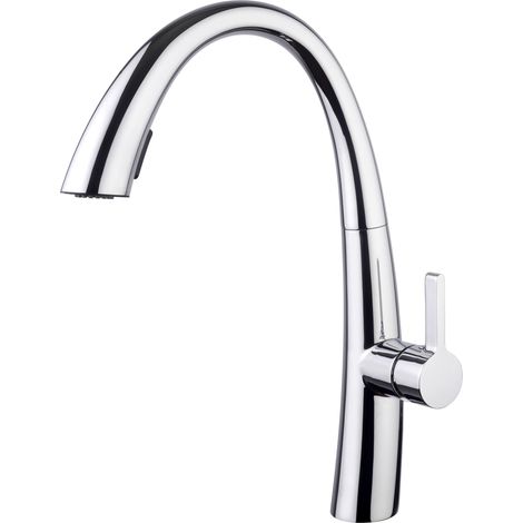 Miscelatore monocomando lavello cucina doccetta estraibile Cromo Paini Parallele 2 64CR591DPR2P8 Cromo (1/3)