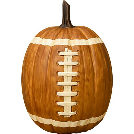 Ornement De Bureau Citrouille Football - Décoration En Résine Pour Salon Bureau Fête D'Automne - 20 cm