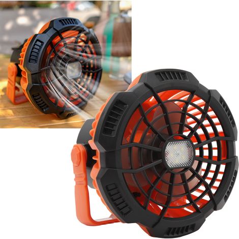 Ferngesteuerter Campingventilator, LED-Nachtangellampe, USB-wiederaufladbare Hängelampe, Campingzeltlampe, Tischventilator. (1/5)