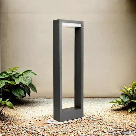 LED Pollerleuchte 50 cm IP54 Anthrazit Hof Haus 4000 K 480 lm Modern Stehleuchte (1/3)