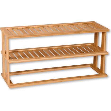 Küchenregal aus Bambus, 2 Ebenen, 55 x 20 cm, Kesper