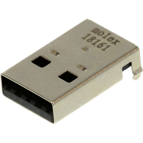 Universal Serial Bus Stecker Rechtwinklig 480370001 Molex Inhalt: 1 St. (1/2)