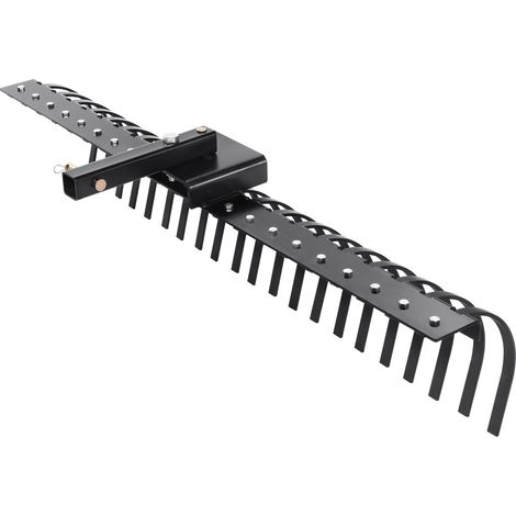 Mophorn Rastrello da Traino per Paesaggistica, Arieggiatore da Traino 1524 mm con 21 Denti a Spirale in Acciaio, Rastrello Arieggiatore Traino, Rastrello Sarchiatore per Prato Foglie Aghi Pino Erba (1/5)