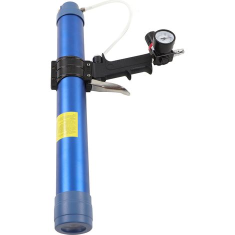 1/4-Zoll-Druckluft-Glasklebepistole mit Manometer, einstellbarer Geschwindigkeit, für Dichtmittel und Weichkleber, 600 ml Fassungsvermögen (1/5)