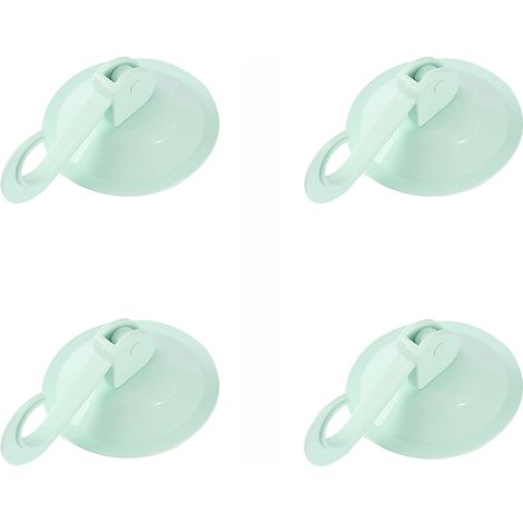 Filiyano – support mural amovible – Lot de 4 crochets à ventouse pour torchons de cuisine, support mural amovible, vert tendance (1/4)