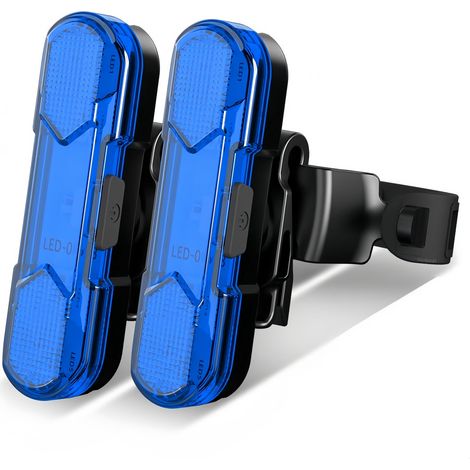 Set di due fanali posteriori per bicicletta, a LED ad alta luminosità, ricaricabili tramite USB, con 4 modalità di illuminazione e funzione lampeggiante impermeabile. (1/3)