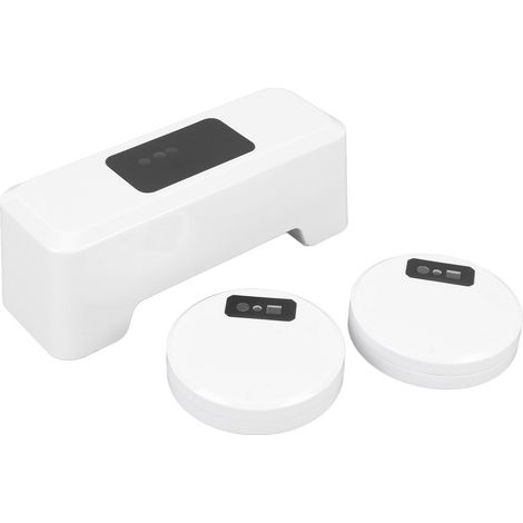 Kit de chasse d'eau automatique sans contact avec capteur externe et 2 capteurs (batterie 2000 mAh, type poussoir). (1/5)