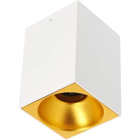 Plafonnier - En aluminium - 96 x 140 - IP20 - GU10 - Rond - Blanc (1/5)