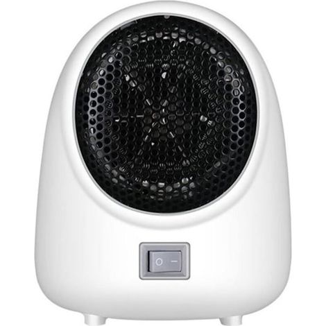 Blower Fast Heater Fan Mécaniquement Compact Pratique Bureau Mini Home Heater Silencieux Chauffage Cuisinière électrique (Blanc)