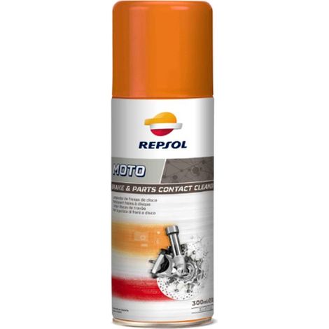 Desengrasante Repsol de 300 ml para discos y pastillas de freno. Spray Qualifier.