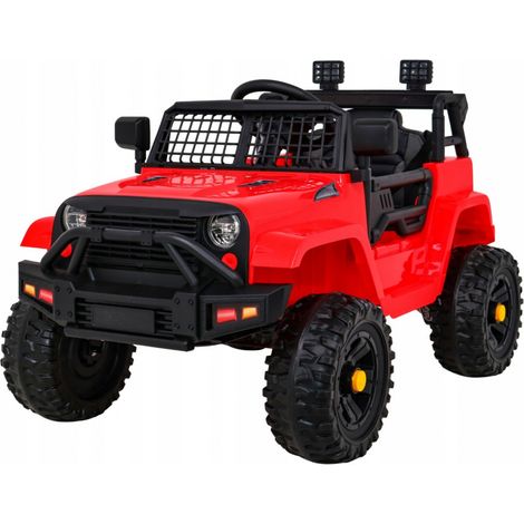 Jeep Dark Night Coche eléctrico para niños, color rojo + arranque suave + EVA (1/5)