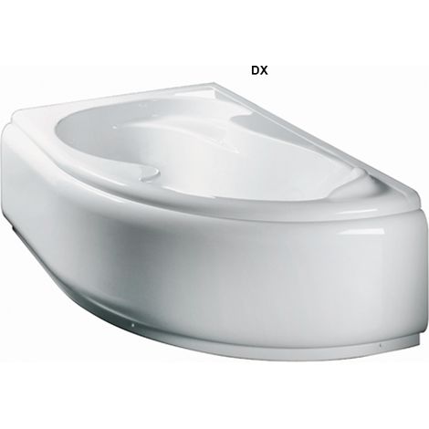 Guscio vasca angolare 150x100 destra serie grazia con pannello