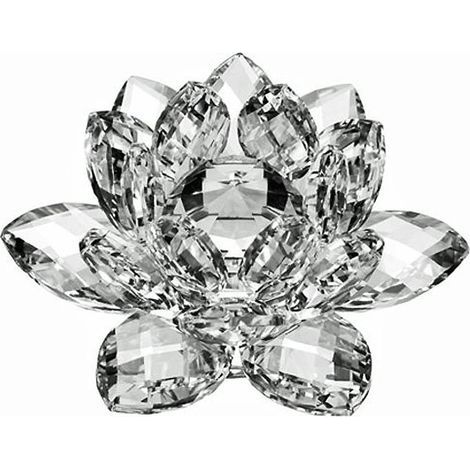 Crystal Lotus White 60mm Interior Decoration (1/5)