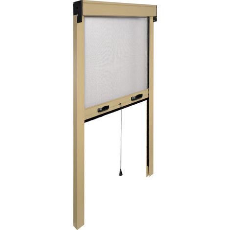zanzariera IRS-CE alluminio avorio cm 140x250 verticale per balconi balcone (1/5)