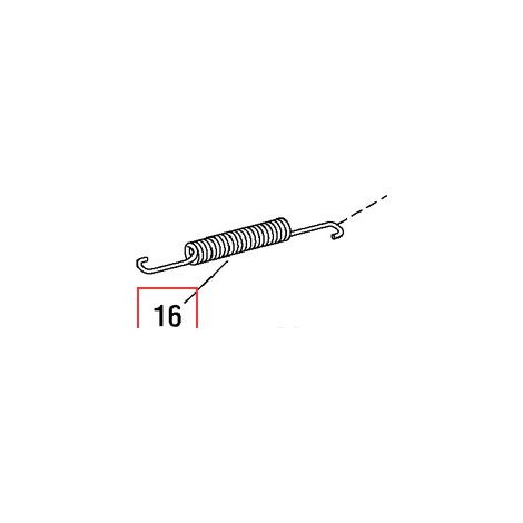 ORIGINAL BRIGGS & STRATTON Rasenmähertraktorfeder 165X79MA