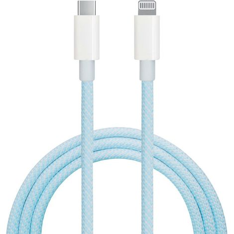 Cable USB Tipo C a conector Lightning nylon trenzado 1,5M (1/5)