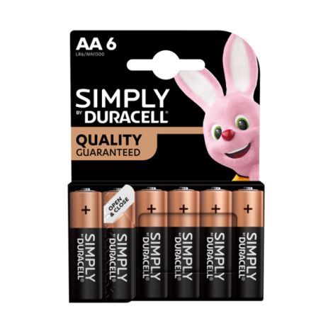 Duracell S18450 Simply Batteries AA x 6 S18450 DUR1885