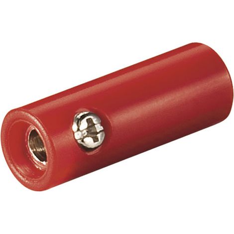 Antenna femmina a banana 4mm colore ROSSO