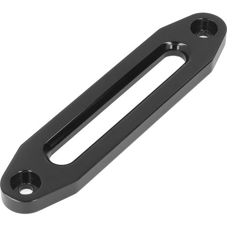 Guide-câble de treuil, 10 pouces/25,4 cm, capacité de charge de 8000 à 15000 lb, aluminium, anti-voiture, universel, noir. (1/5)