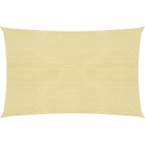 Voile d'ombrage Voile de parasol - 160 g/m² Beige 2,5x3 m PEHD BV760122 - BonneVie (1/5)