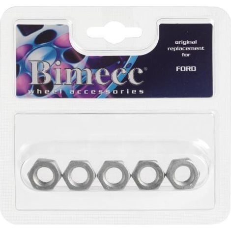 5 ECROUS TYPE ORIGINE POUR FORD 12X150