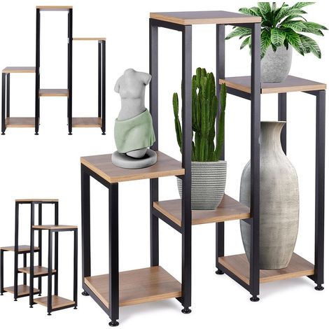 6-stöckiger Blumenständer aus Metall, Ständer für Töpfe, Pflanzen und Blumen (1/5)