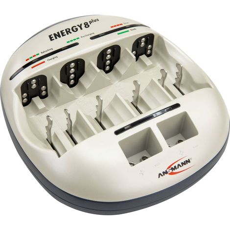 Chargeur rapide de piles Energy 8 plus pour 8 batteries sans batteries ANSMANN (1/5)