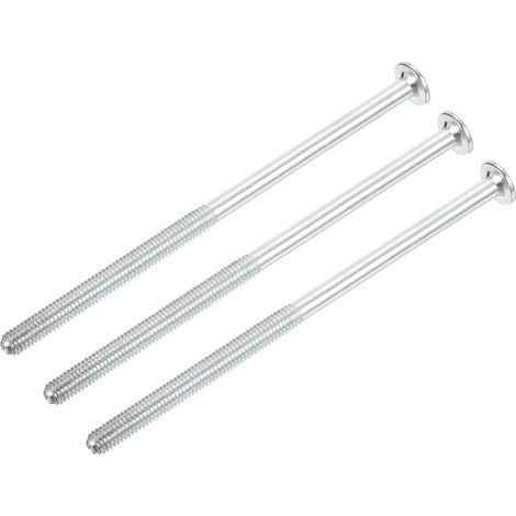 M6x120mm Cruciforme Plat Tête Boulon Vis 3PCS Inox Acier Argenté (1/5)
