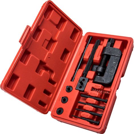 Motorcycle Bike Chain Breaker Splitter Riveting Tool Heavy Duty Repair Set new (1/5)