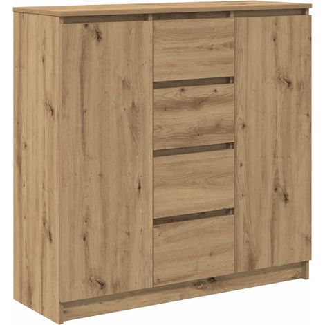 Maison Exclusive - Buffet tiroirs chêne artisanal 100,5x35x98,5 cm bois ingénierie (1/5)