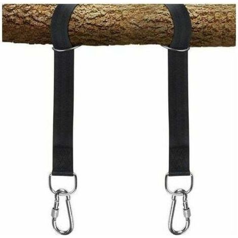 Gear Kit De Sangles De Suspension Pour Balançoire D'Arbre – Installation Facile Et Rapide – Sangles Extra Longues De 1,5 M Pouvant Contenir 900 Kg – Mousqueton À Verrouillage Plus Sûr, Parfait Pour Le (1/3)