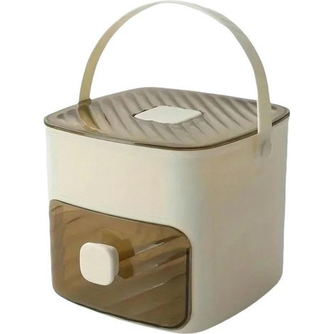 Molde Para Cubitos De Hielo - 48 Compartimentos - Diseño De Presión - Para Cócteles Y Café - Blanco (1/5)