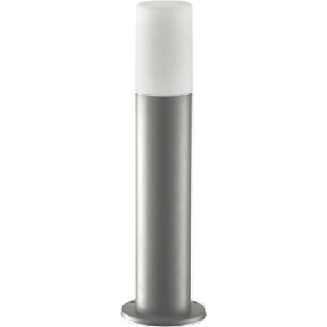 LED Pollerleuchte Edelstahl 80 cm hoch IP44 Grau Weiß rund mit Farbwechsel 3000+RGB K 450 lm Modern
