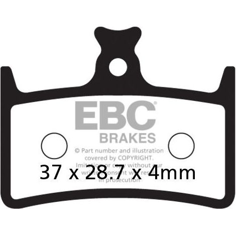 CFA647HH - Pastillas de freno sinterizadas para bicicleta EBC Brakes (1/2)