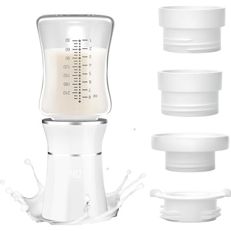 Kabelloser digitaler Nomad-Flaschenwärmer, tragbarer Flaschenwärmer mit 4 präzisen Temperaturreglern, schnelles Aufheizen in 3 Minuten, USB-Aufladung und auslaufsicher, für Philips Avent, Comotomo