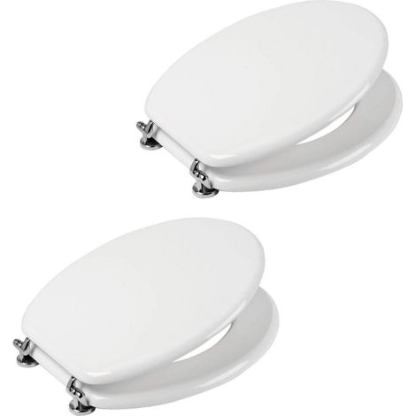 Ogomondo sedile wc mdf bianco universale sedix plus confezione pezzi 2 (1/4)