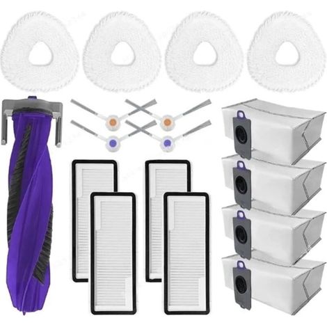 Ricambi compatibili con Narwal Freo Z Ultra, accessori, spazzola laterale principale, filtro HEPA, panno per la pulizia, sacchetto raccoglipolvere