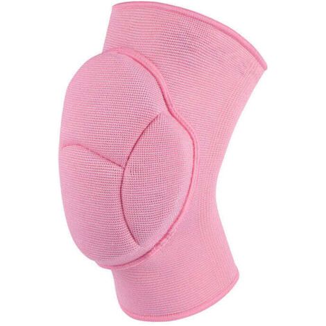 QORVA-Genouillères de sport épaisses en silicone antidérapantes pour le football, le volley-ball, pour protéger les genouillères de sécurité pour le cyclisme, roses (1/4)