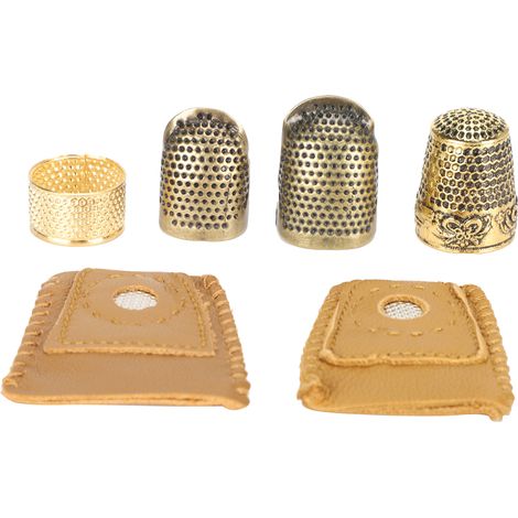 Sewing Thimble Kit Finger DIY Handwork Protector Needlework Embroidery Accessories (1/5)
