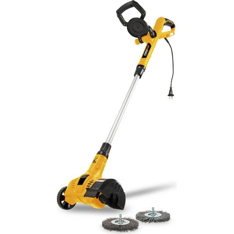 Désherbeur électrique télescopique 400 W – Brosse nylon et acier – 2000 tr/min – Léger 2,45 kg – Longueur câble 350 cm – Powerplus