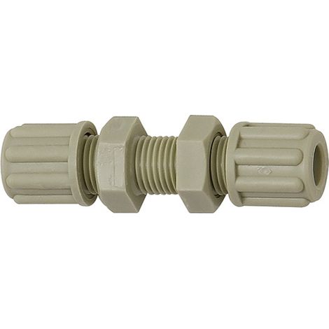 Riegler Gerade Schottverbindung, M18x1,5, für Schlauch 9/12 mm, SW 24, PP (1/3)