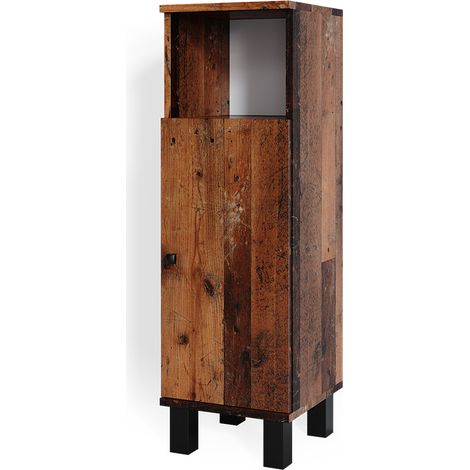 Midischrank Fynn, Eiche rustikal, 30 x 95 cm, Vicco