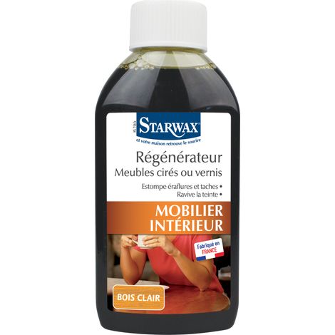 Rigeneratore per mobili cerati e verniciati, flacone da 200 ml, legno chiaro