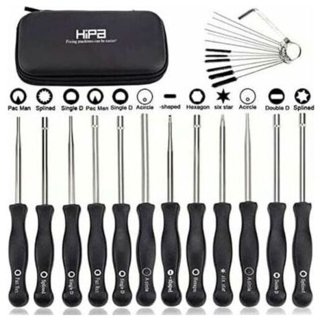 Kit de 12 Outils de Réglage Carburateur - Tournevis Carrés pour Moteurs 2 Temps - Compatible STIHL, Husqvarna, Echo (1/5)