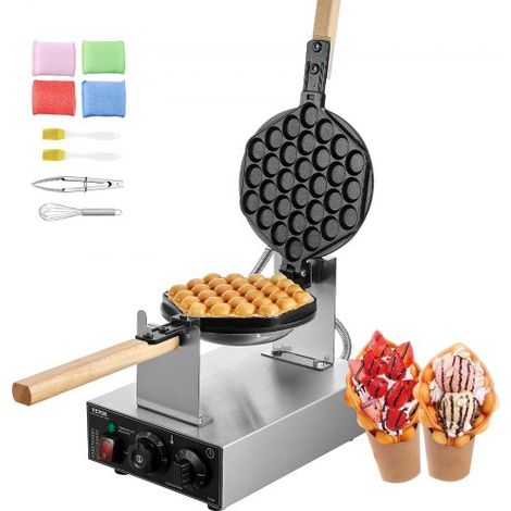 Gaufrier Commercial 1400 W - Appareil à Gaufre à Bulles (1/5)