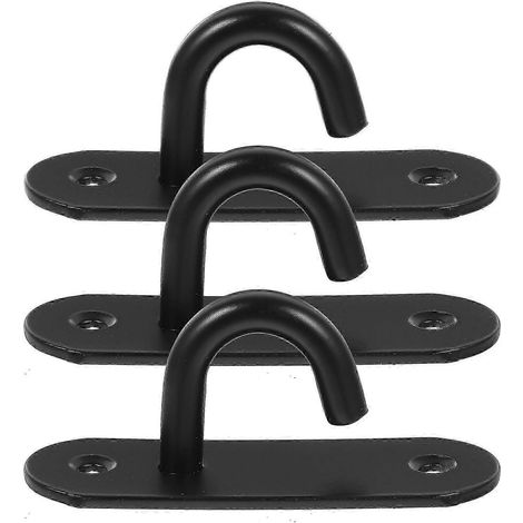Un ensemble comprend 3 fixations pour bandes de résistance, un support de fixation au plafond en acier inoxydable et des crochets de levage. (1/5)