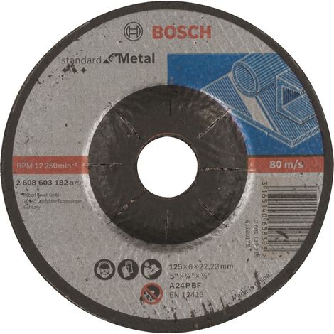 Bosch Accessories 2608603182 Schruppscheibe gekröpft 125 mm 1 St. Stahl