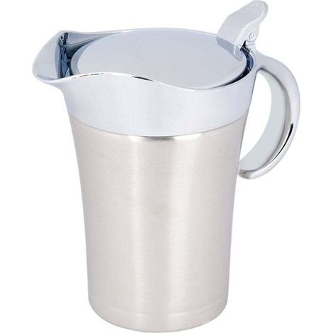 Thermal Sauce Pot, 750ML 304 Stainless Steel Thermal Sauce Pot Double Boat Serving Pot Jug Bucket for Tomato Juice Sauce Kitchen Supplies MUMU (1/4)